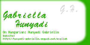 gabriella hunyadi business card